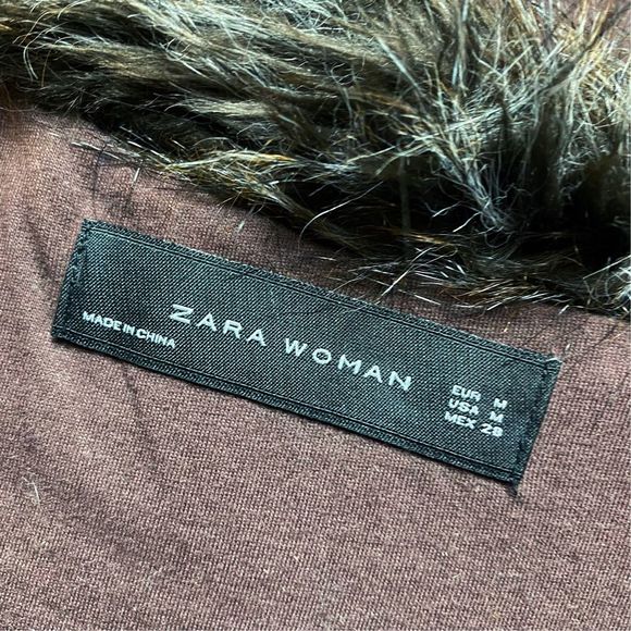Zara Woman Ombré Faux Fur Vest - Size Medium - Picture 6 of 6